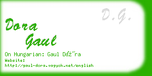 dora gaul business card